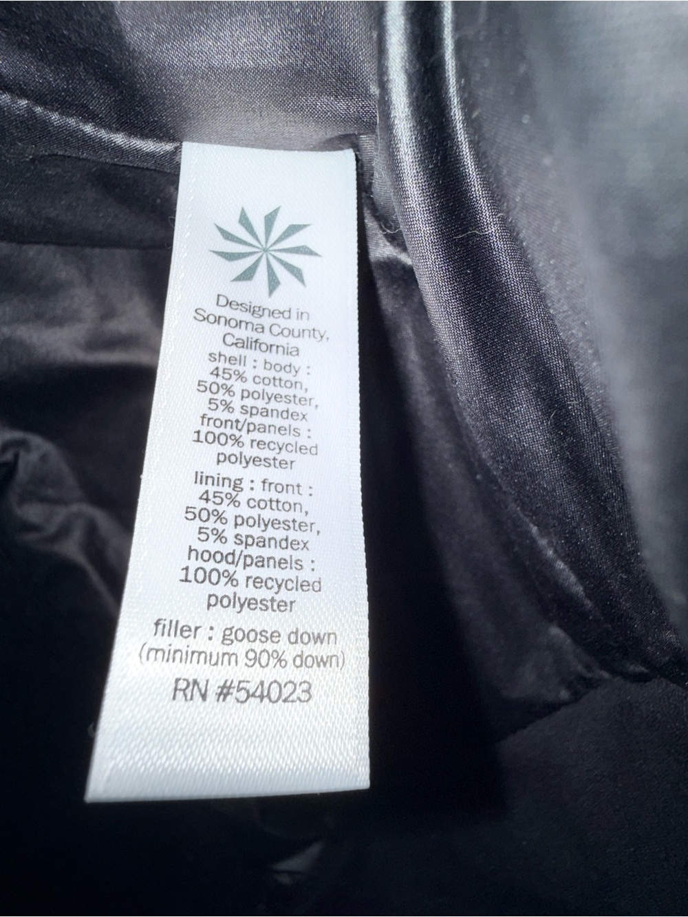 Athleta Down to Town Goose Feather Sweatshirt Jacket Sz. SMALL #0075 - Picture 6 of 7